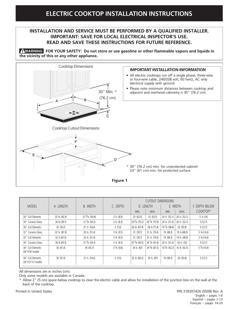 Frigidaire FEC36S7ESB User manual Frigidaire FEC36S7ESB User manual