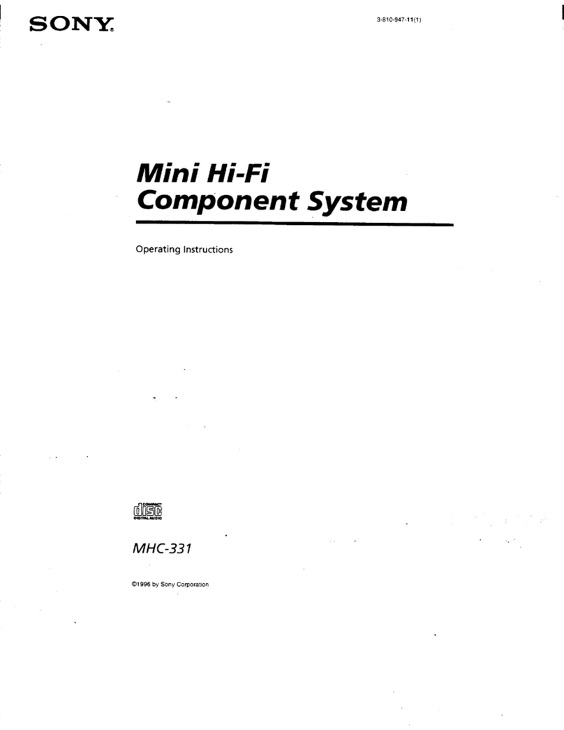 Sony MHC-331 Primary operating instructions