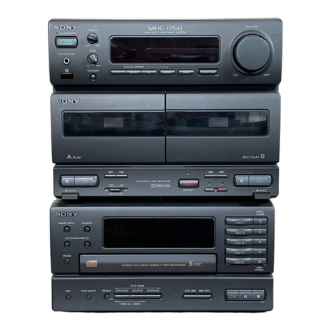 Sony MHC-1750 - Hifi Bookshelf System User manual