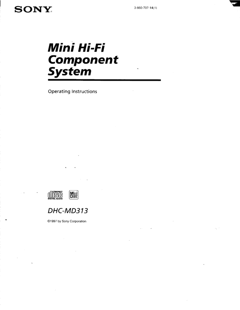 Sony DHC-MD313 - System Rack User manual