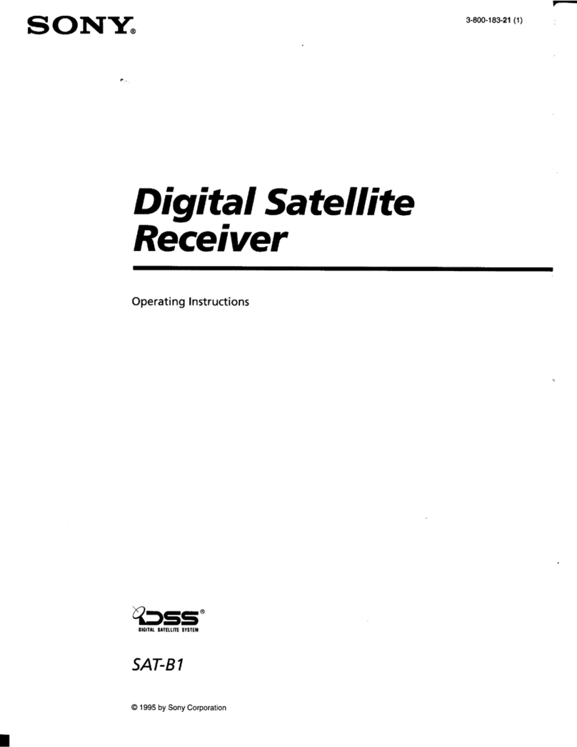 Sony SAT-B1 - Digital Satellite System operating instructions