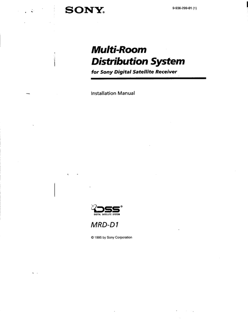 Sony MRD-D1 installation manual