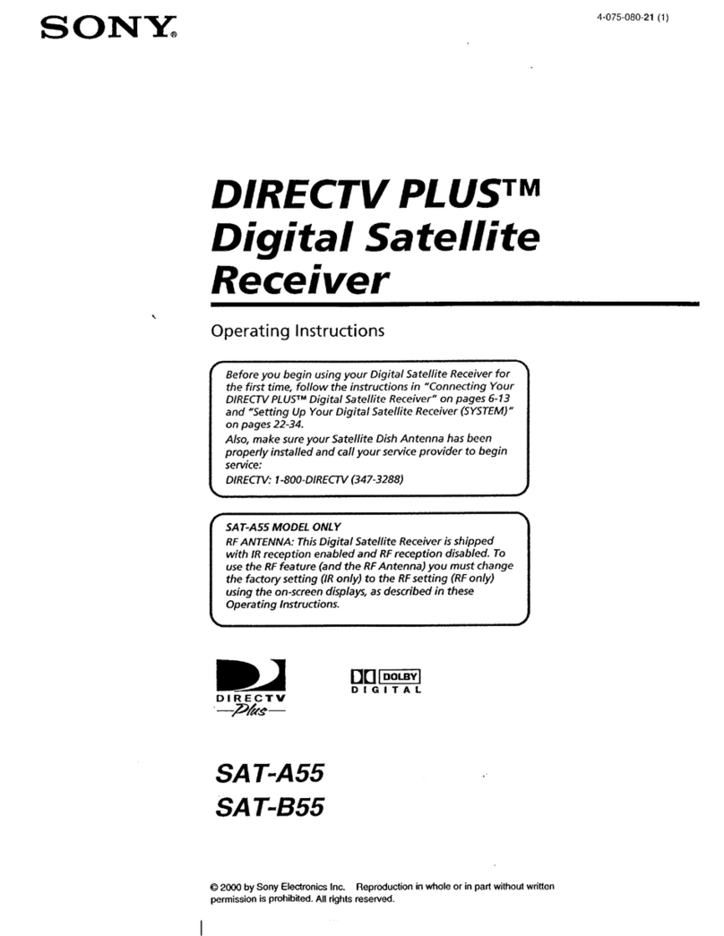 Sony SAT-A55 RM-Y802 User manual