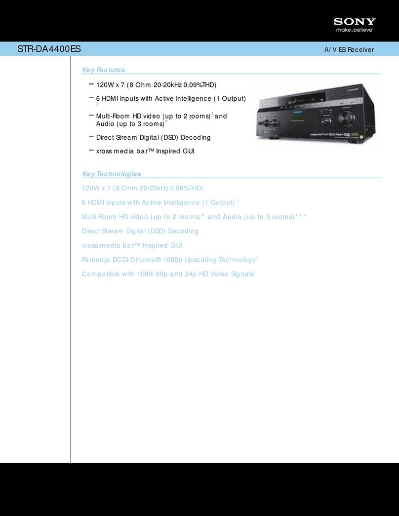 Sony STR-DA4400ES Specifications