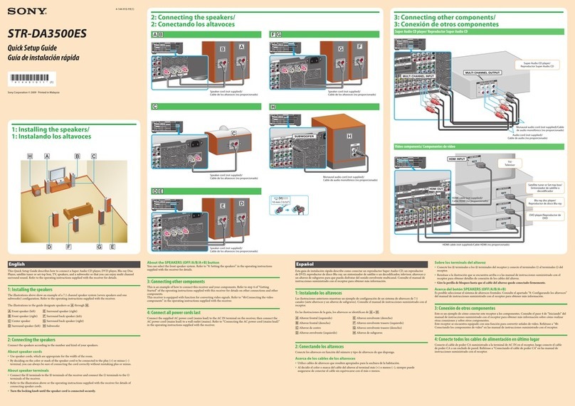 Sony STR-DA3500ES User manual