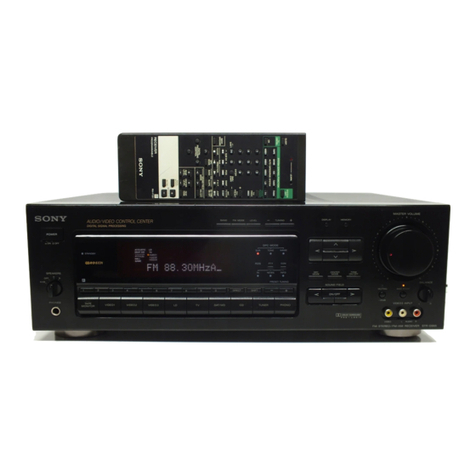 Sony STR-D965 - Fm Stereo / Fm-am Receiver operating instructions