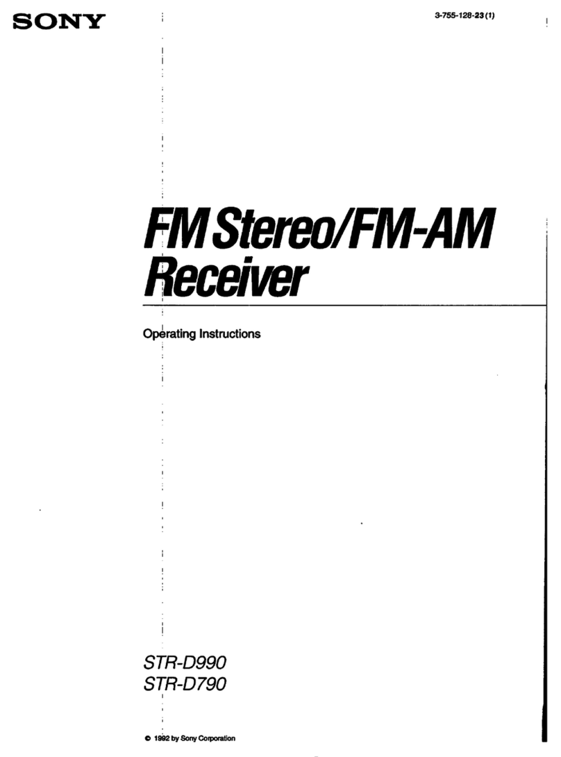 Sony STR-D790 - Fm Stereo / Fm-am Receiver User manual