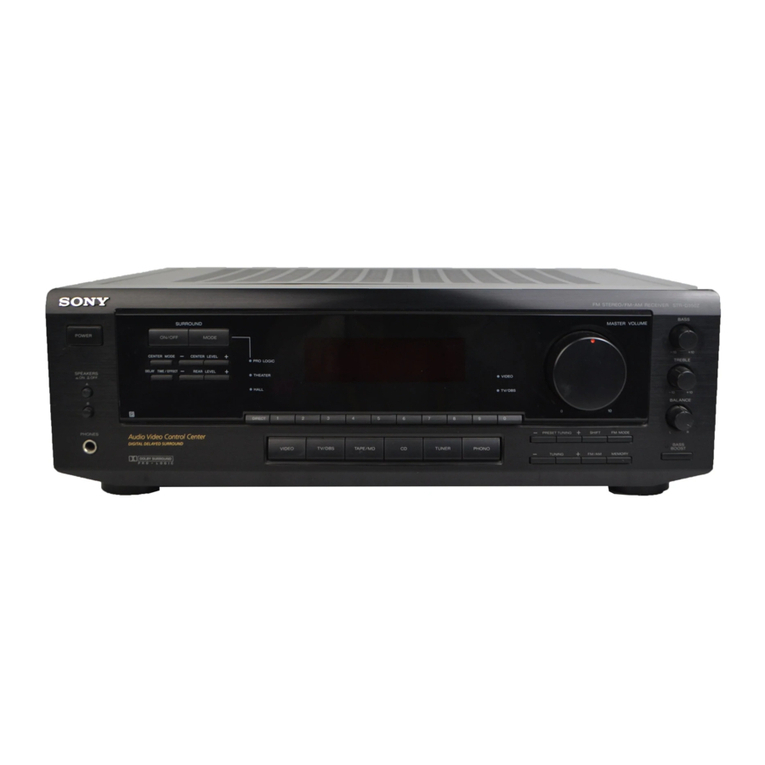 Sony STR-D350Z - Fm-am Receiver User manual