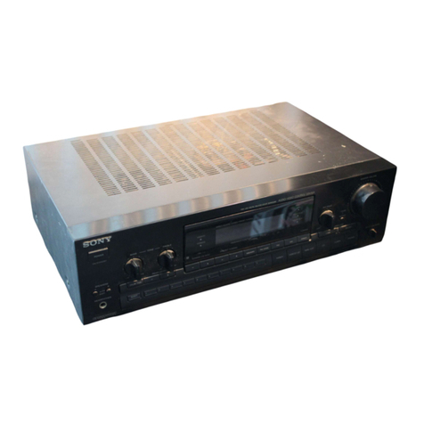 Sony STR-D590 - Fm-am Receiver operating instructions