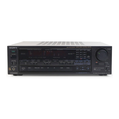 Sony STR-AV910 - Fm Stereo / Fm-am Receiver operating instructions