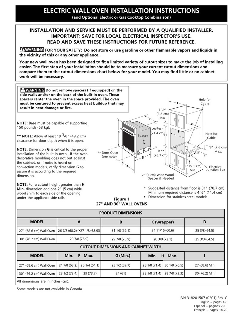 Frigidaire FEB789WCCH User manual Frigidaire FEB789WCCH User manual