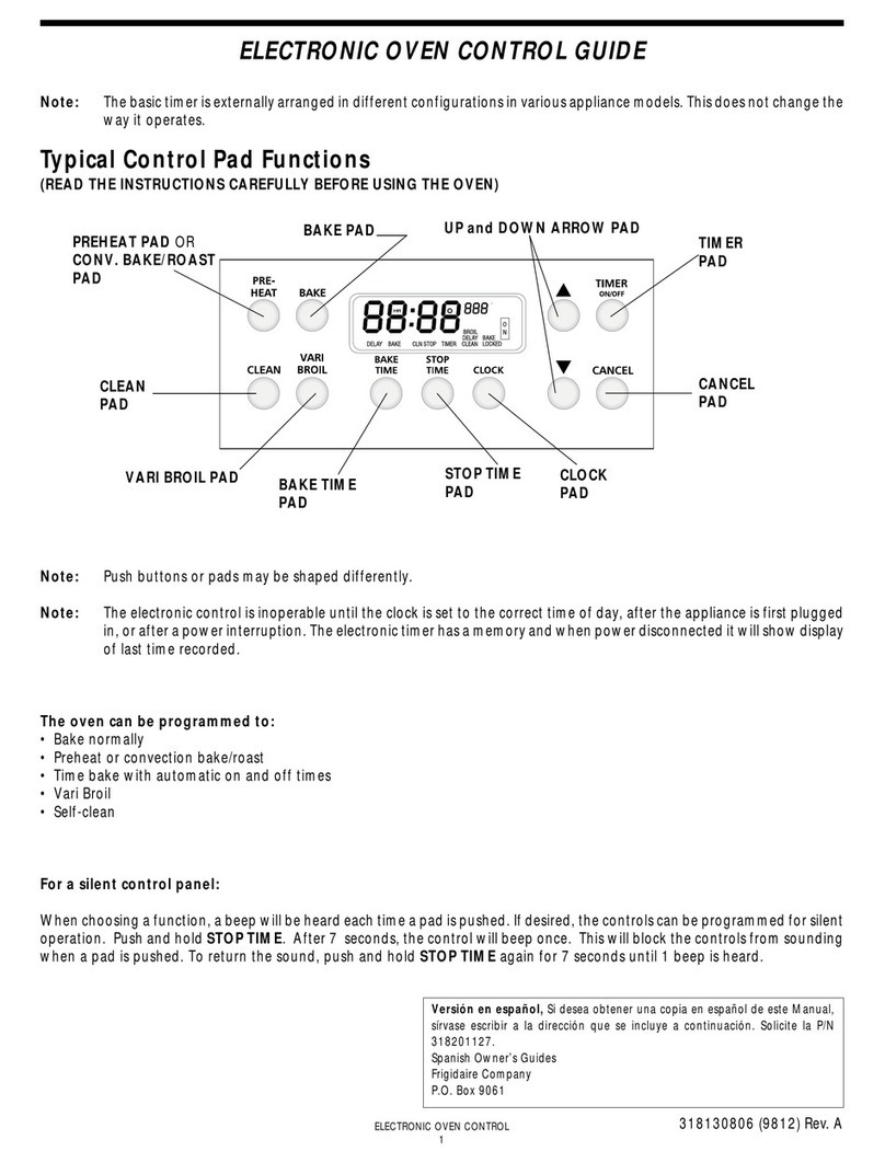 Frigidaire FEB789WCCH Use and maintenance manual