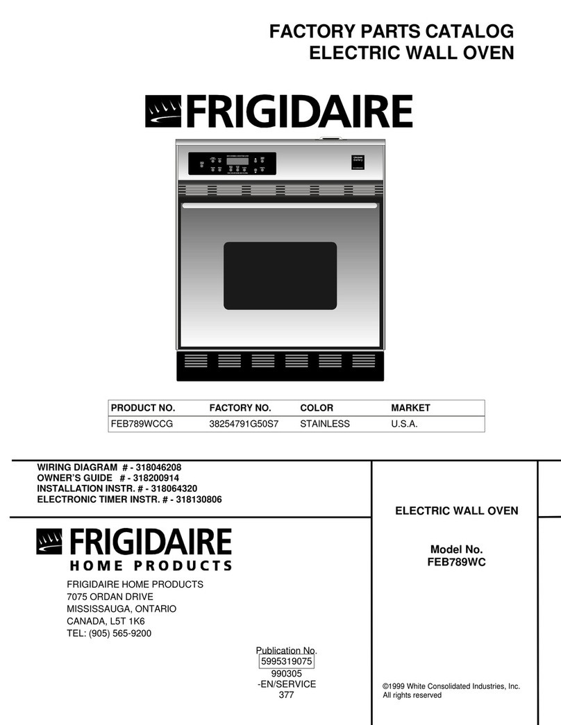 Frigidaire FEB789WC User manual