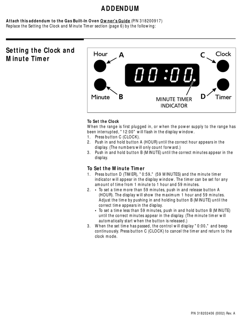 Frigidaire FGB504CHSB Installation and operating instructions