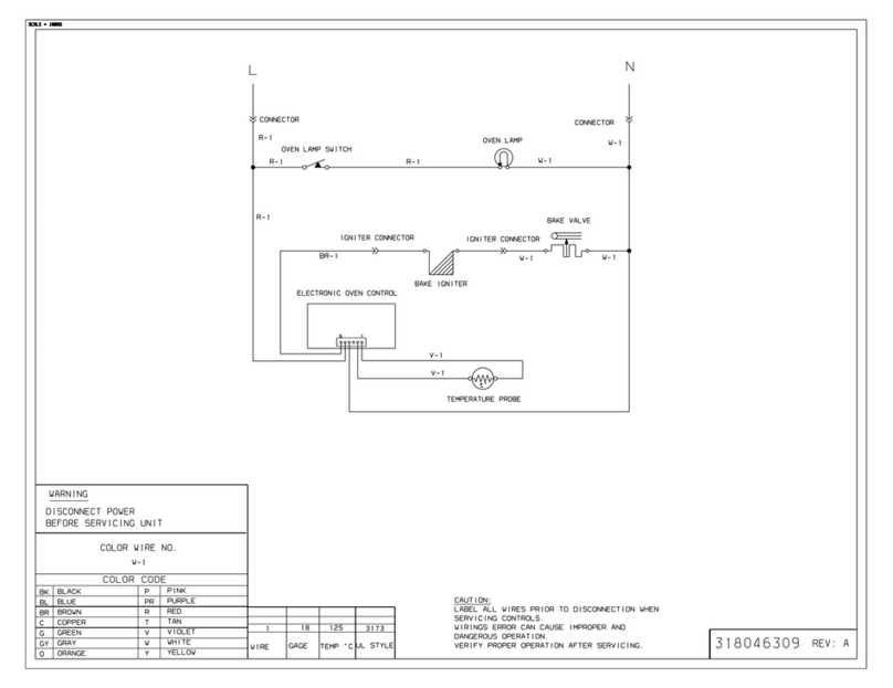 Frigidaire FGB24T3ESC Wiring diagram