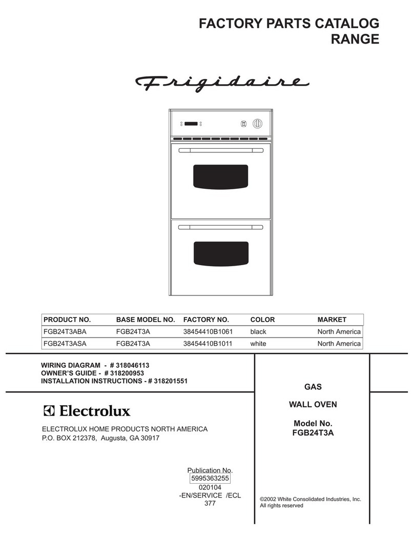 Frigidaire FGB24T3A Factory parts catalog