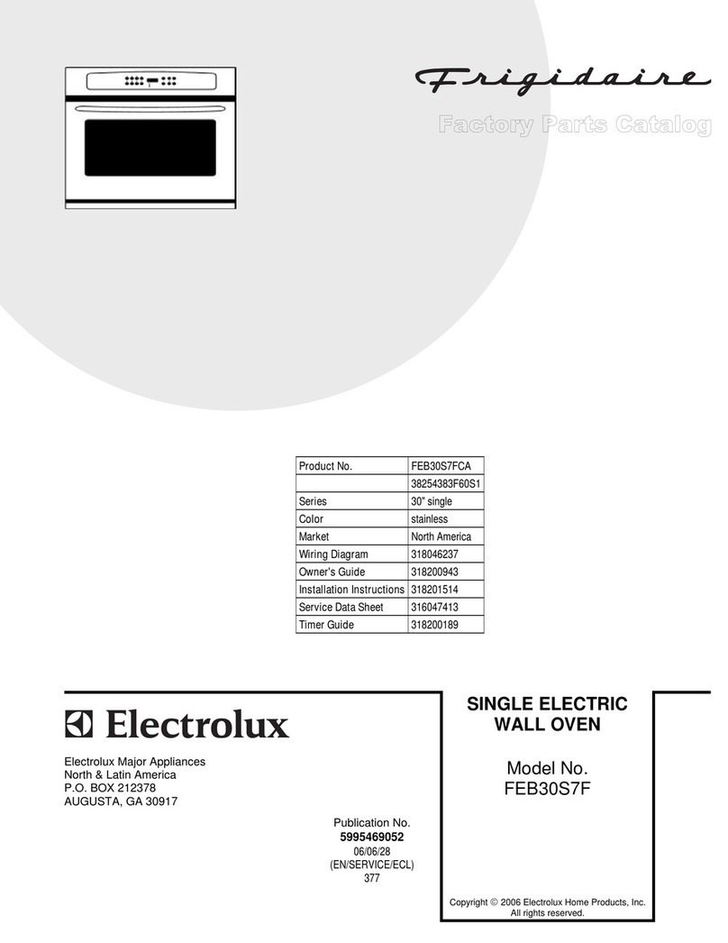 Frigidaire FEB30S7F User manual