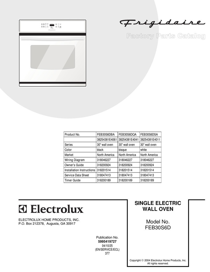 Frigidaire FEB30S6D Factory parts catalog Frigidaire FEB30S6D Factory parts catalog