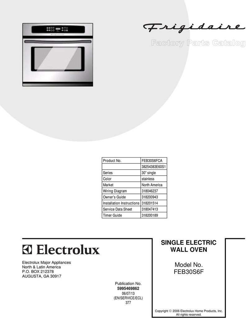 Frigidaire FEB30S6F User manual