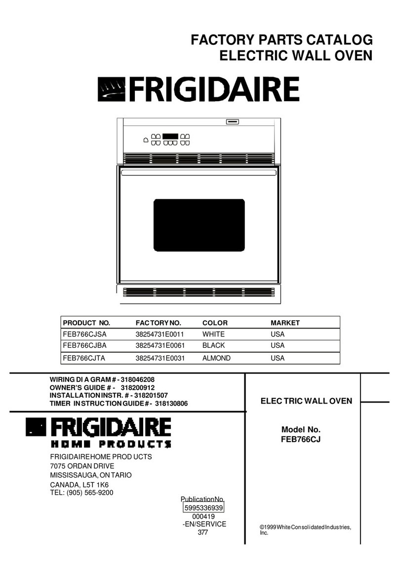 Frigidaire FEB766CJ Factory parts catalog