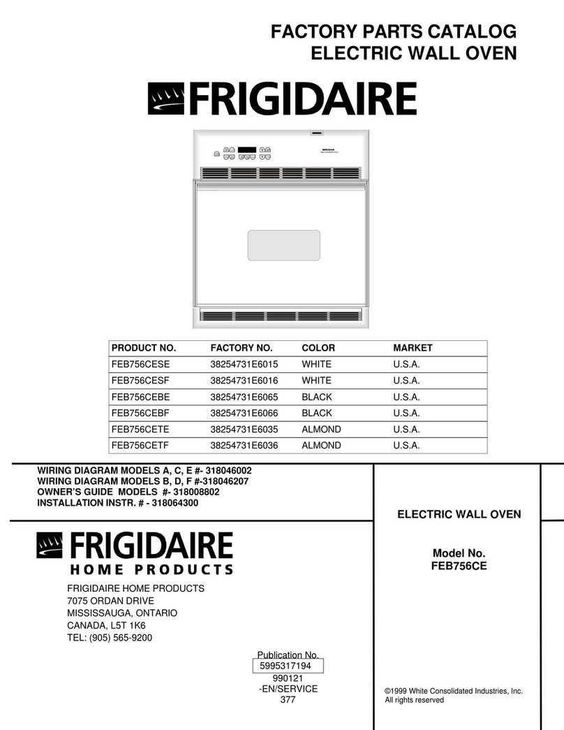 Frigidaire FEB756CE User manual