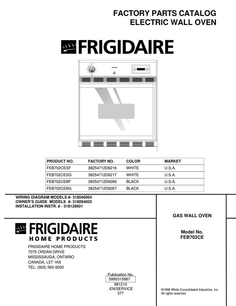 Frigidaire FEB702CE Factory parts catalog