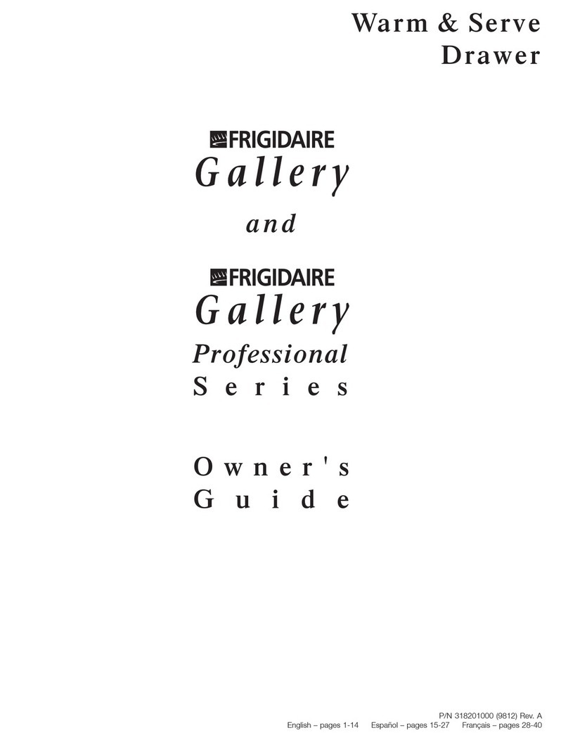 Frigidaire FEB30XPFSA owner's guide