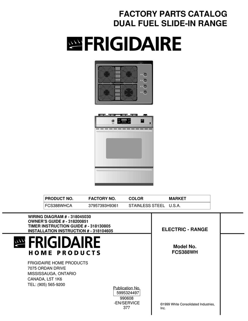 Frigidaire FCS388WH Factory parts catalog