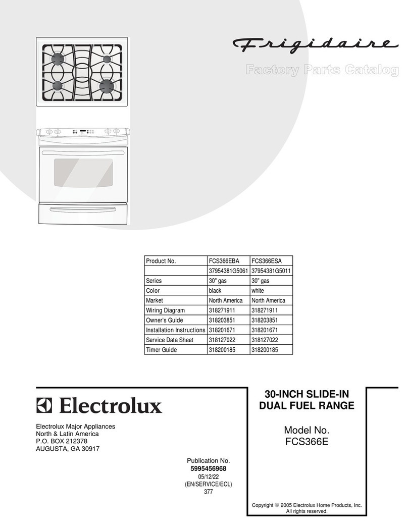 Frigidaire FCS366E User manual