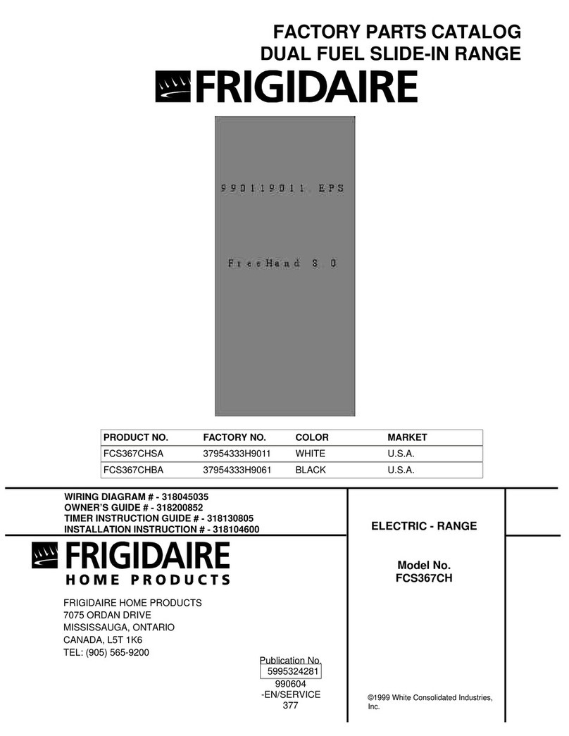 Frigidaire FCS367CH User manual