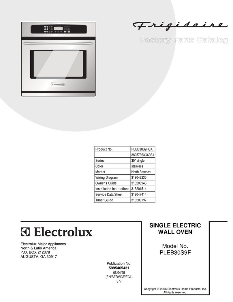 Frigidaire PLEB30S9F User manual