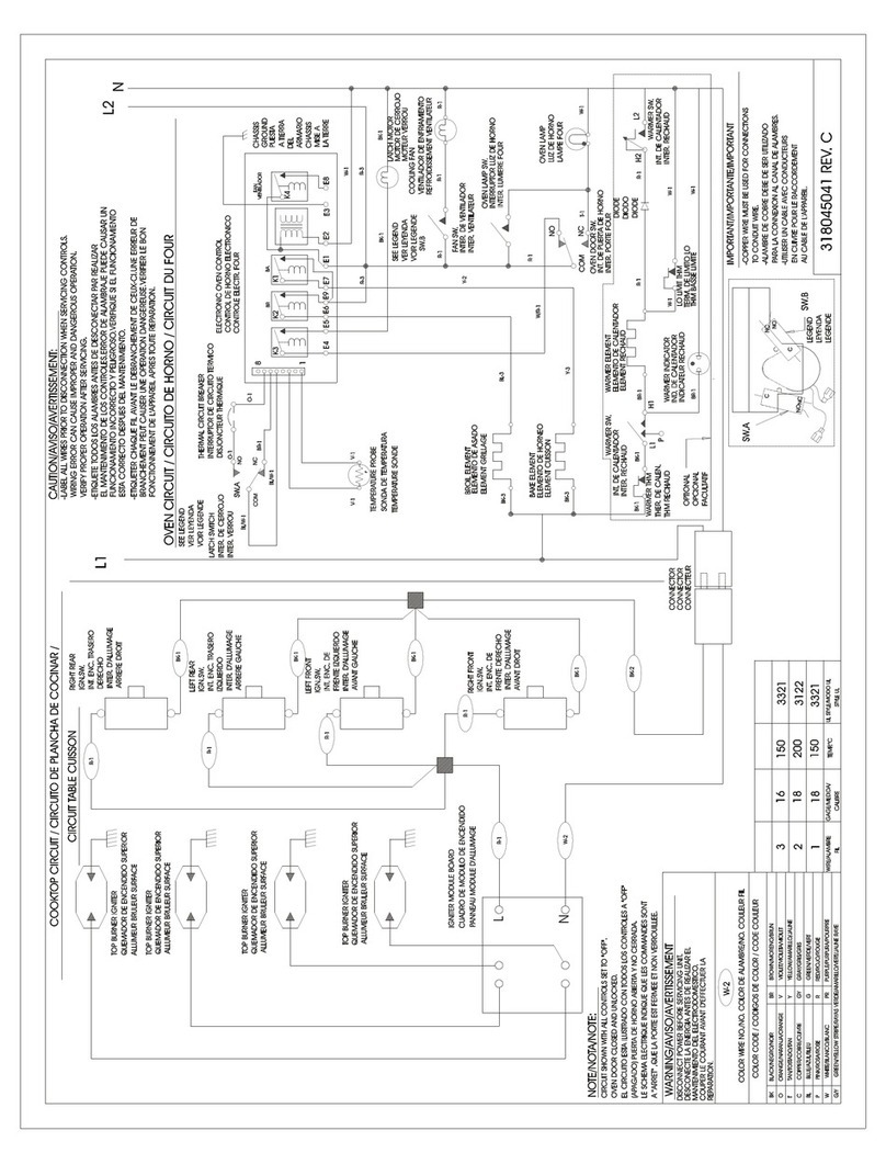Frigidaire FCS388WHCD Wiring diagram