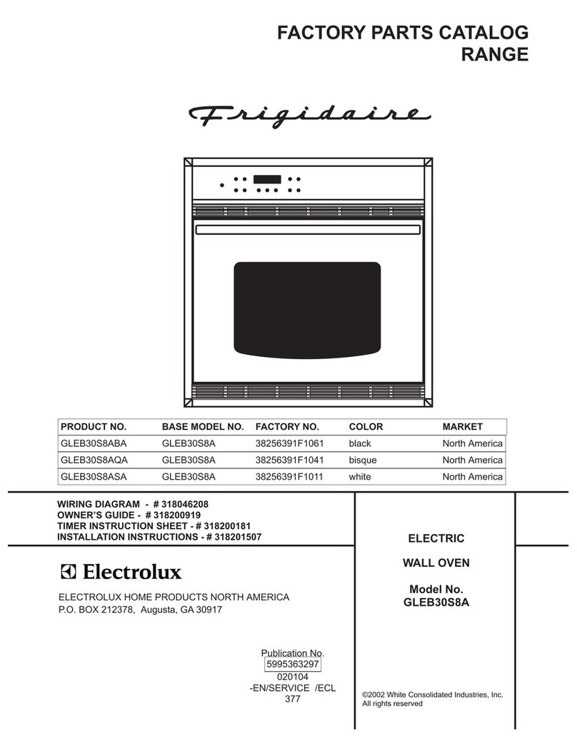 Frigidaire GLEB30S8A User manual