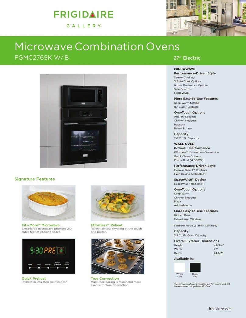 Frigidaire Gallery FGMC2765K Specifications