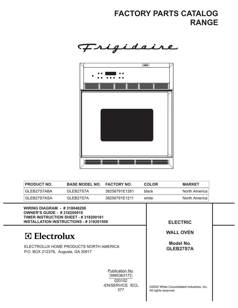 Frigidaire GLEB27S7A User manual
