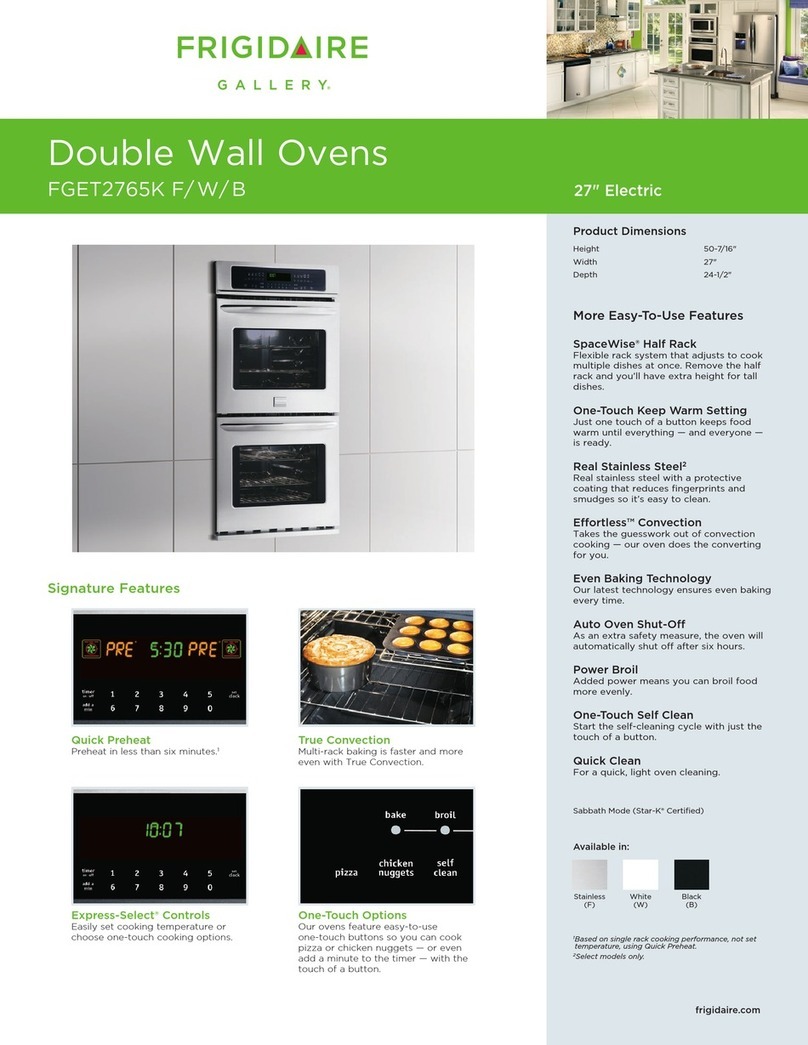 Frigidaire Gallery FGET2765K F User manual