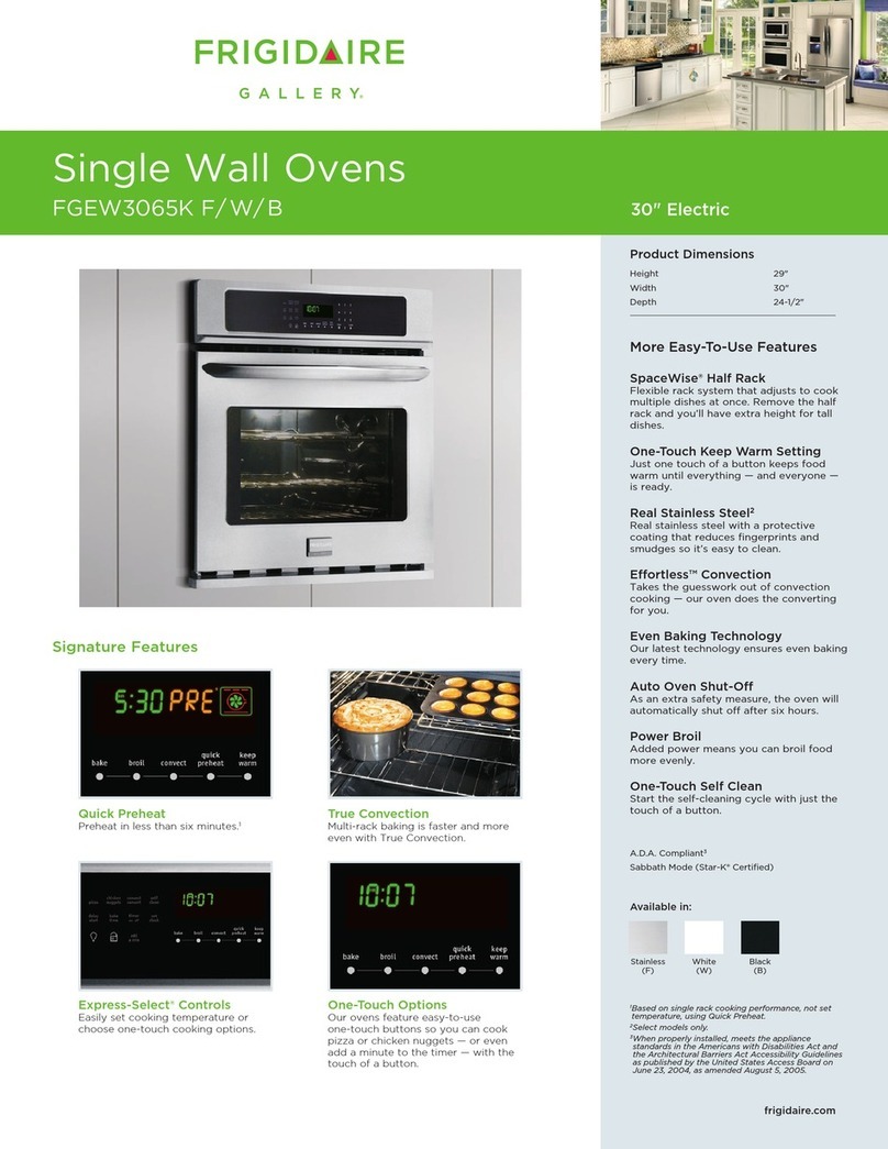 Frigidaire Gallery FGEW3065K User manual