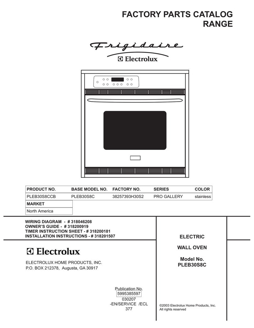 Frigidaire PLEB30S8C User manual