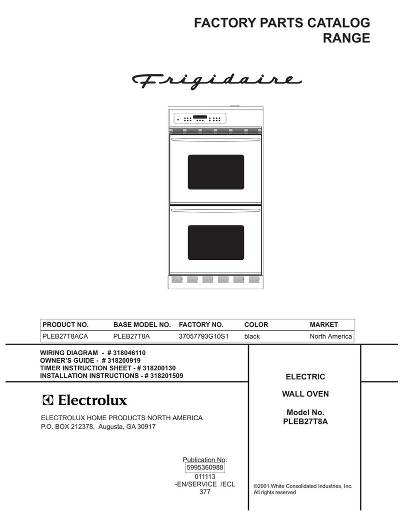 Frigidaire PLEB27T8A Factory parts catalog