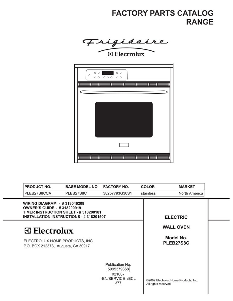 Frigidaire PLEB27S8C Factory parts catalog