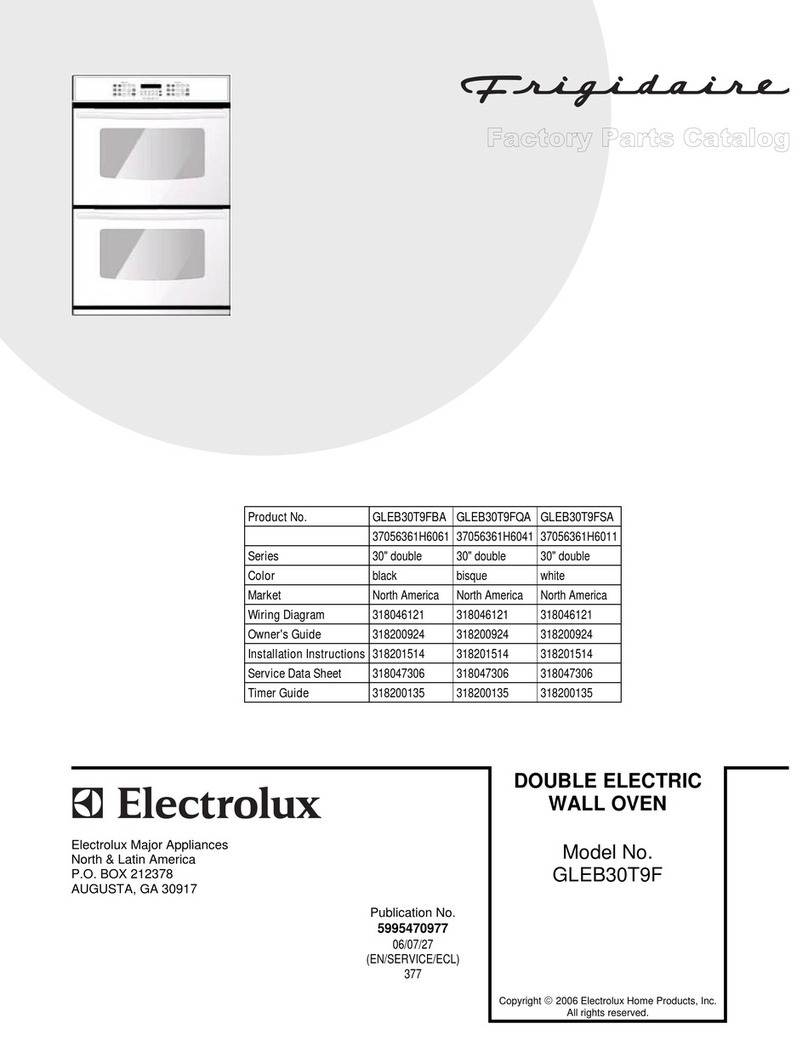 Frigidaire GLEB30T9F User manual Frigidaire GLEB30T9F User manual