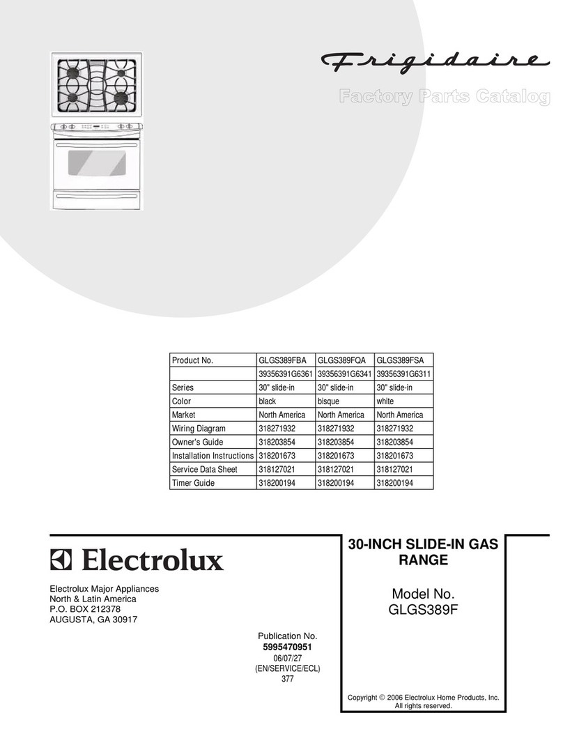 Frigidaire GLGS389F Manual