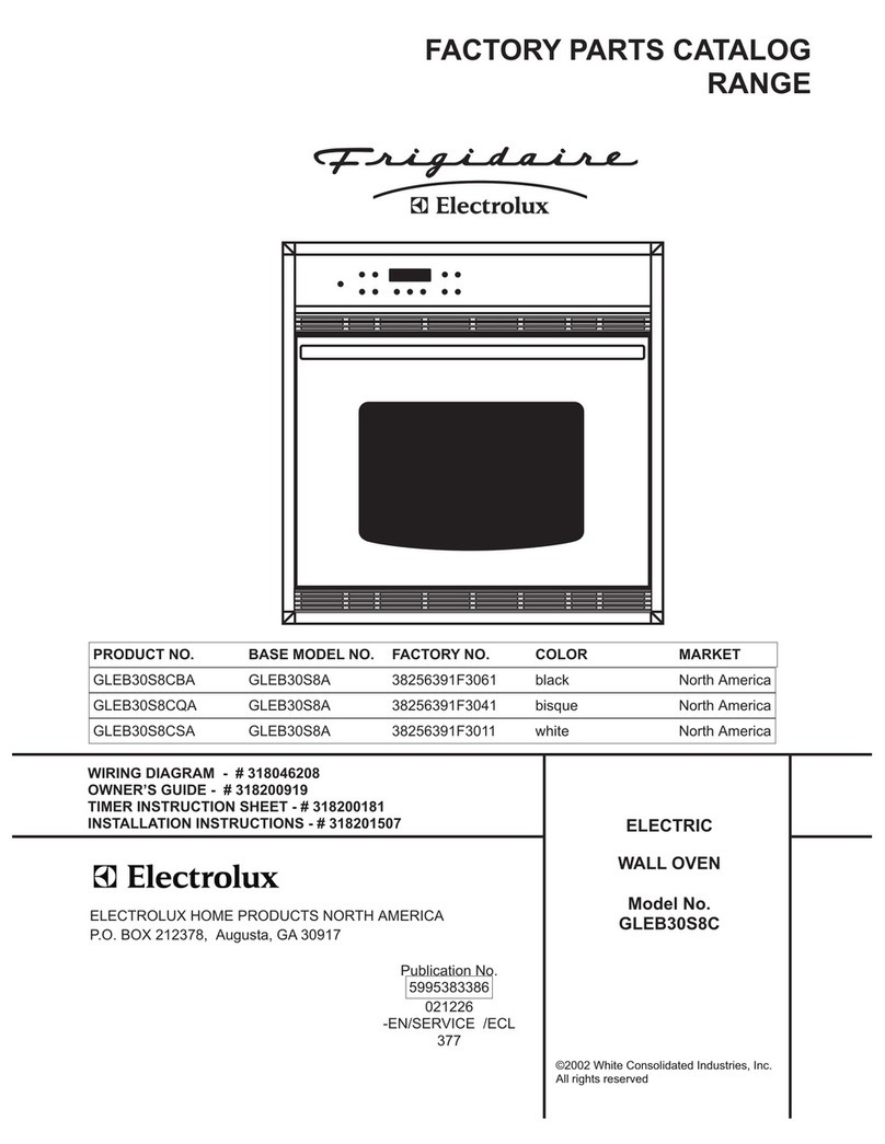 Frigidaire GLEB30S8C User manual