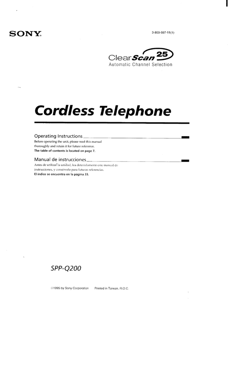 Sony SPP-Q200 Primary operating instructions