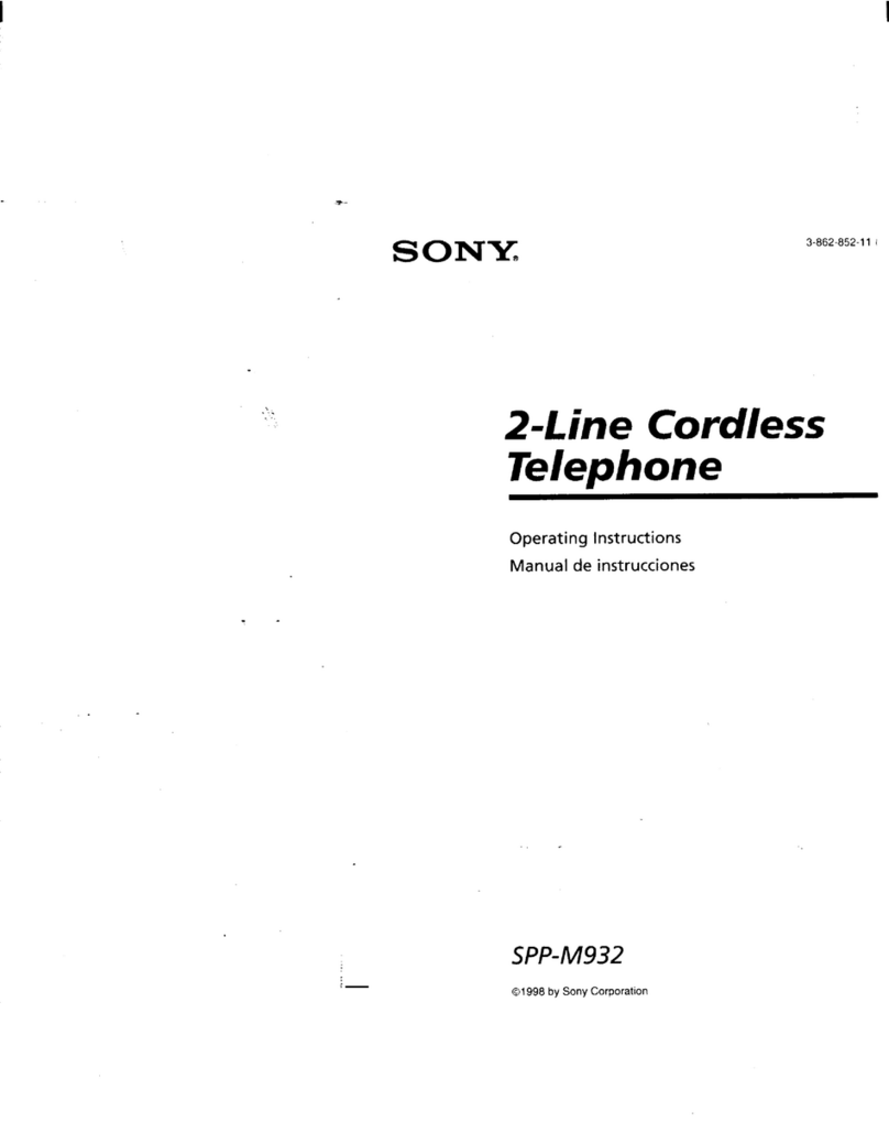 Sony SPP-M932 Primary User manual Sony SPP-M932 Primary User manual