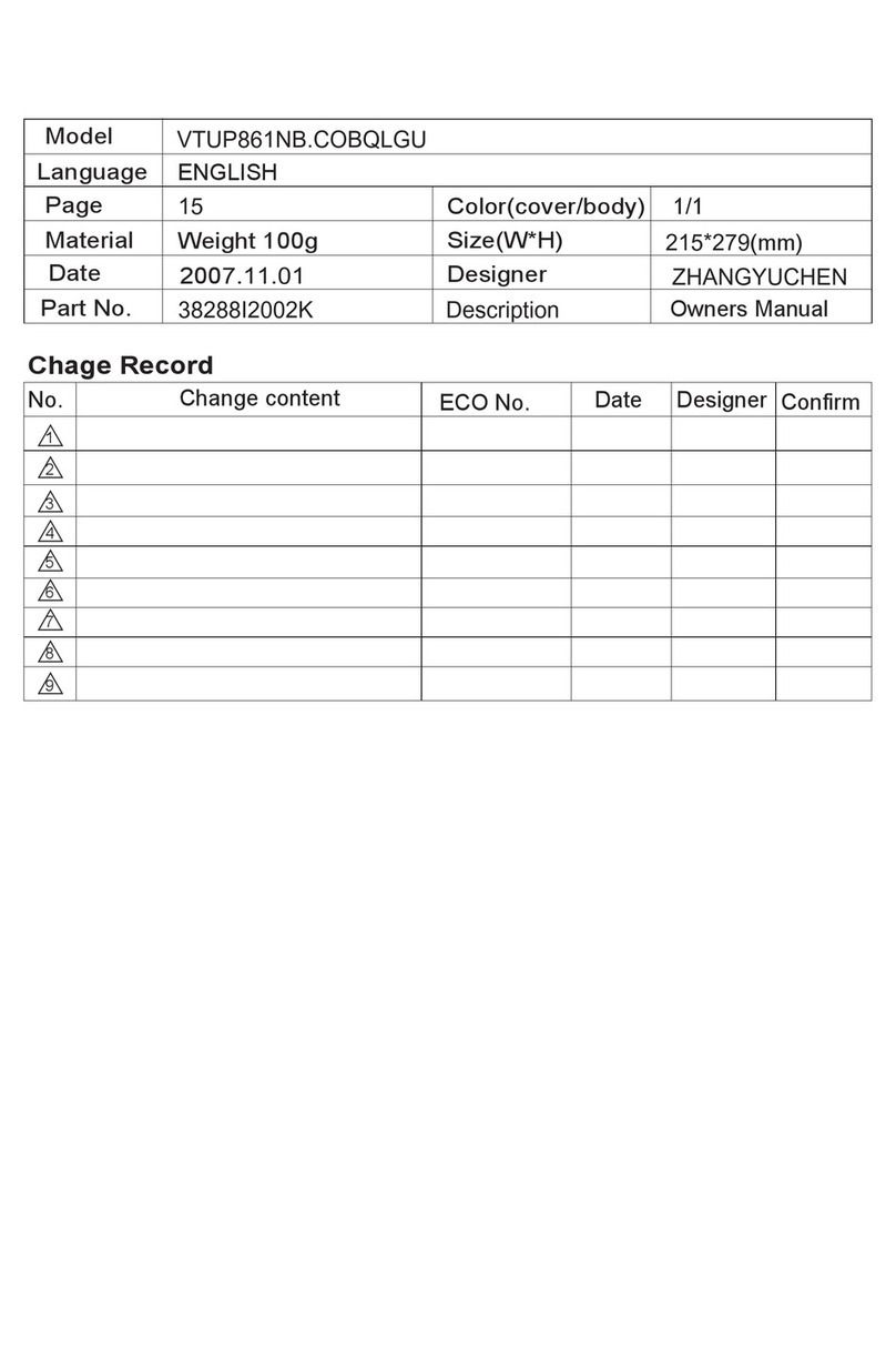LG VTUP61NB owner's manual