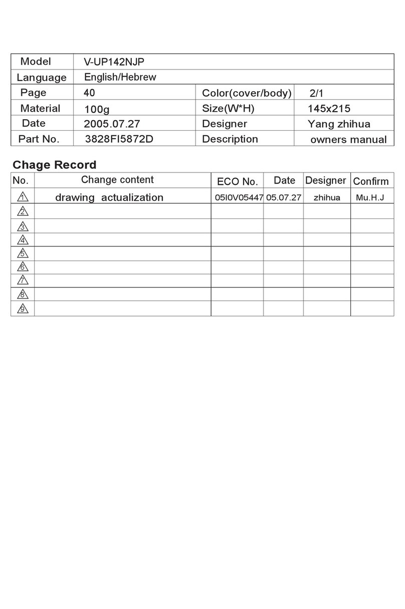 LG V-UP142NJP User manual