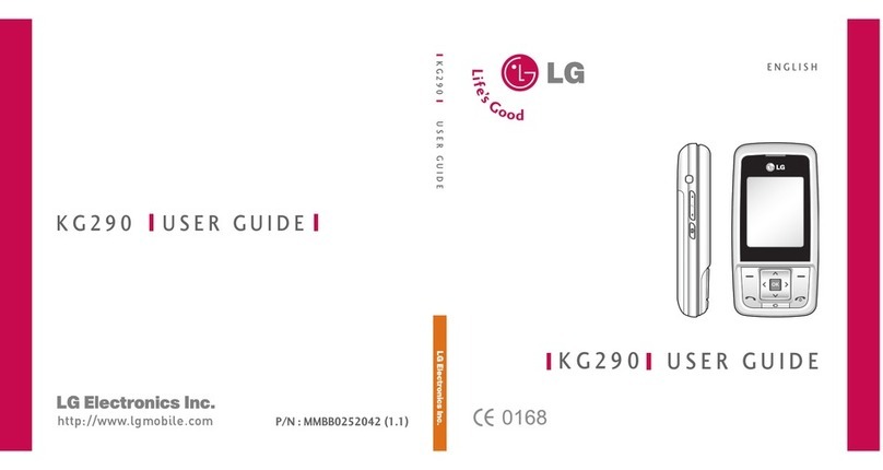 LG KG290 user guide