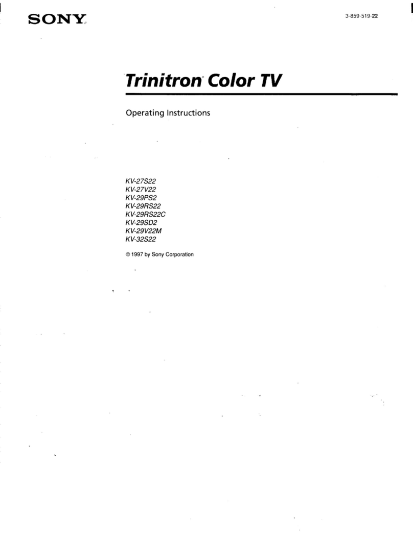 Sony Trinitron KV-27V22 User manual