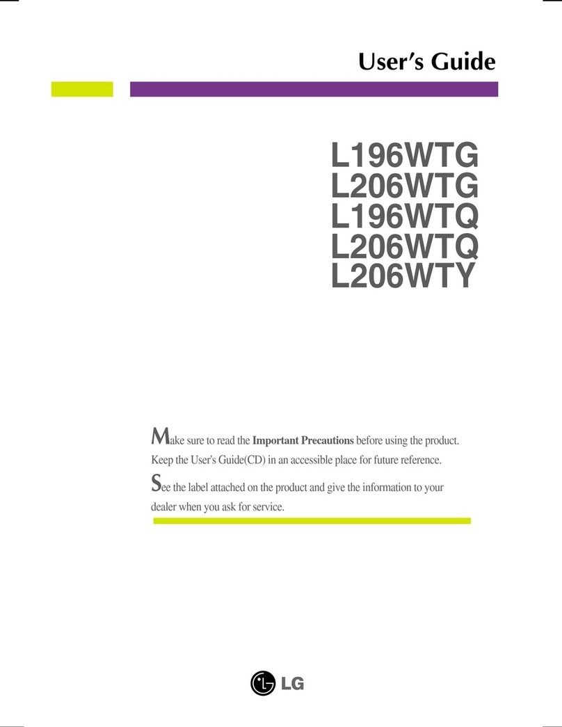 LG Flatron L206WTQ User manual LG Flatron L206WTQ User manual